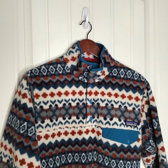 Patagonia 2015 Printed Synchilla Snap-T Fleece in Cliff: Underwater Size XSmall. - Picture 3 of 8